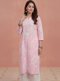 House of Chikankari Women Ethnic Motifs Embroidered Chikankari Kurta