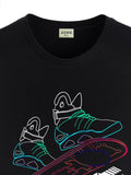 ADRO Men Typography Printed Applique T-shirt