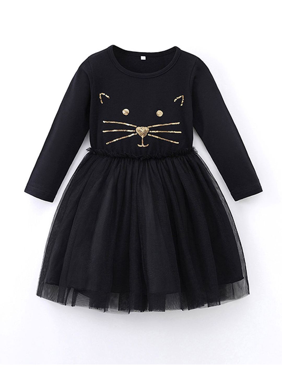 YK Girls Embellished Fit and Flare Dress