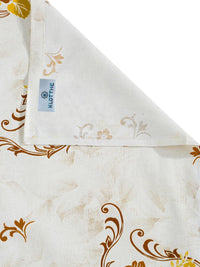 KLOTTHE Cadar Raja Bunga Kuning & Putih dengan 2 Sarung Bantal