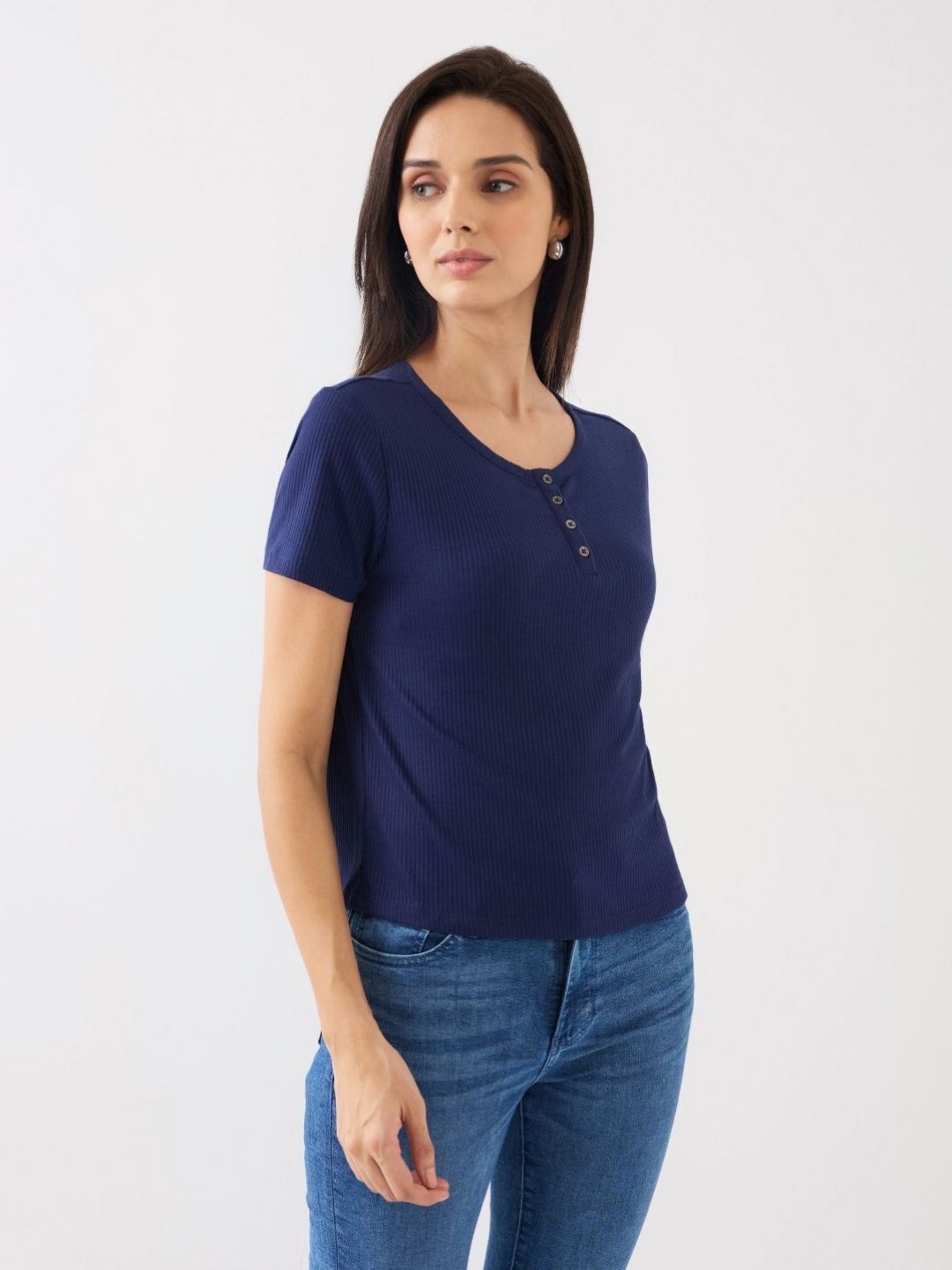 SPYKAR Women Pockets T-shirt