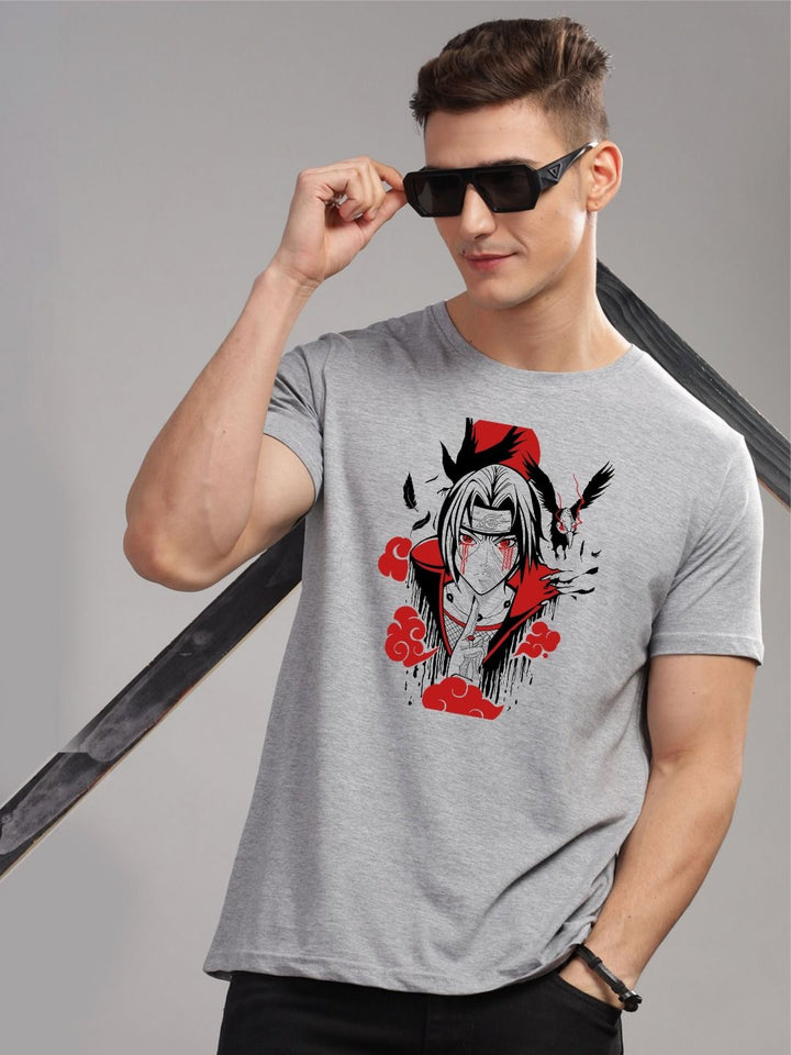 ADRO Men Printed Applique T-shirt