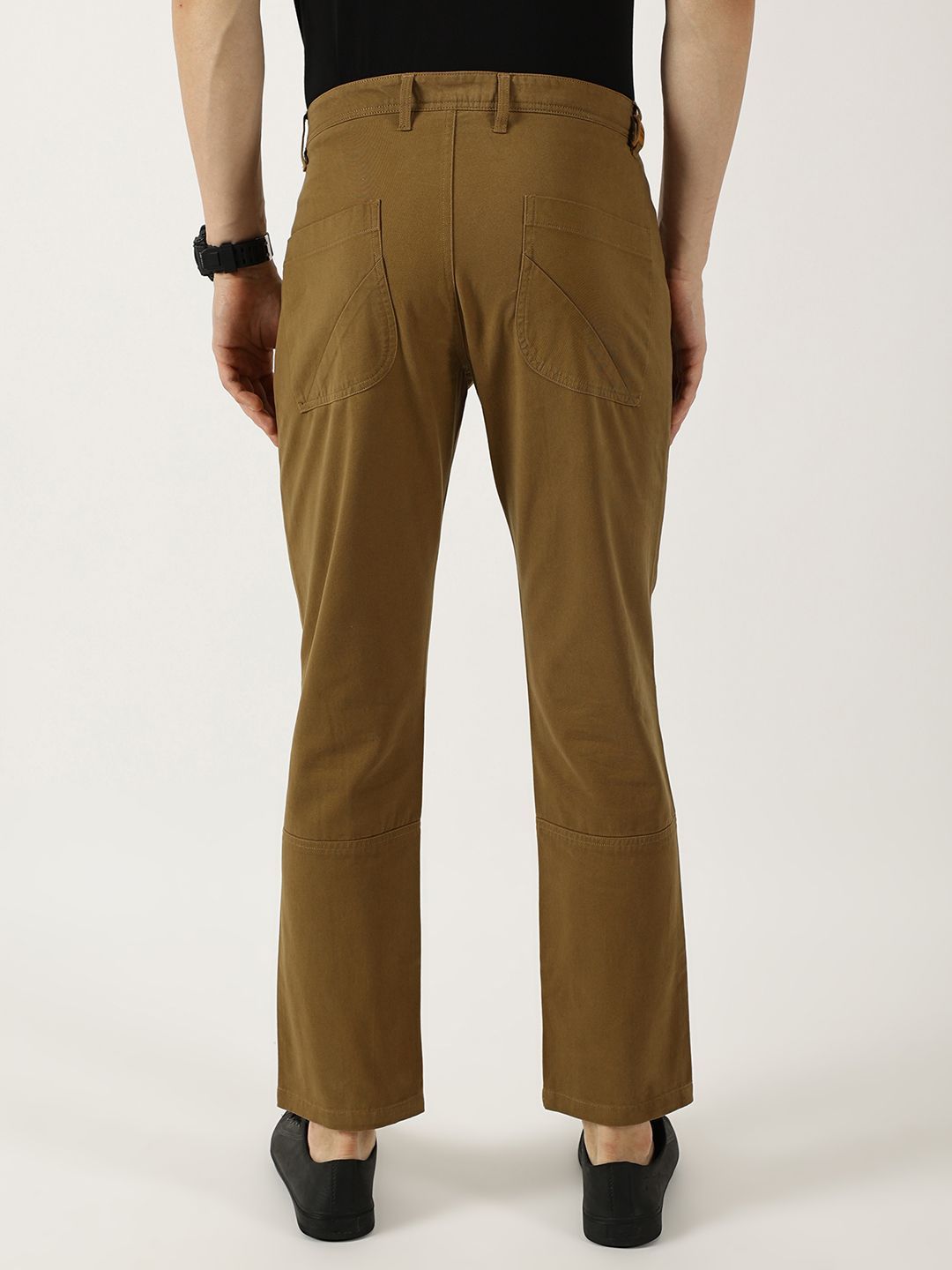 Thomas Scott Men Smart Straight Fit Mid-Rise Trousers