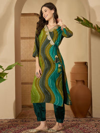 Kalini Women Abstrak Dicetak Harian A-Line Kurta