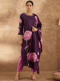 Indo Era Women Floral Printed Regular Pure Cotton Kurta with Trousers & With Dupatta