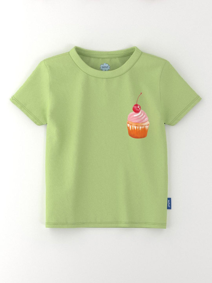 Nauti Nati Girls 2 Cotton Printed Bio Finish T-shirt