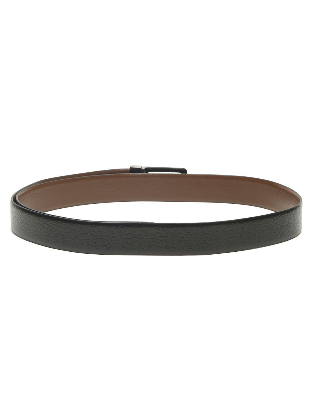 Teakwood Leathers Men Textured Leather Reversible Formal Belt
