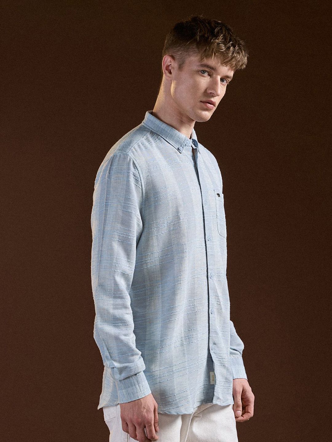 THE BEAR HOUSE Men Slim Fit Opaque Striped Casual Shirt