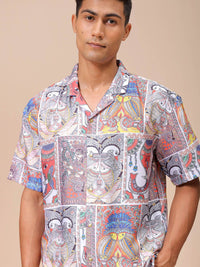 The Indian Garage Co Men Relaxed Fit Indie Printed Resortwear Shirt