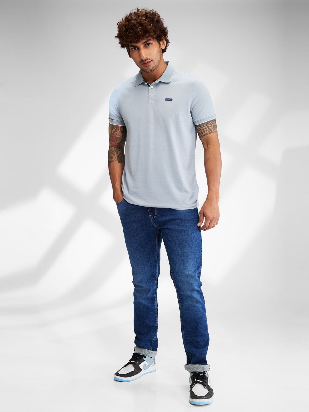 SPYKAR Men Polo Collar Slim Fit T-shirt