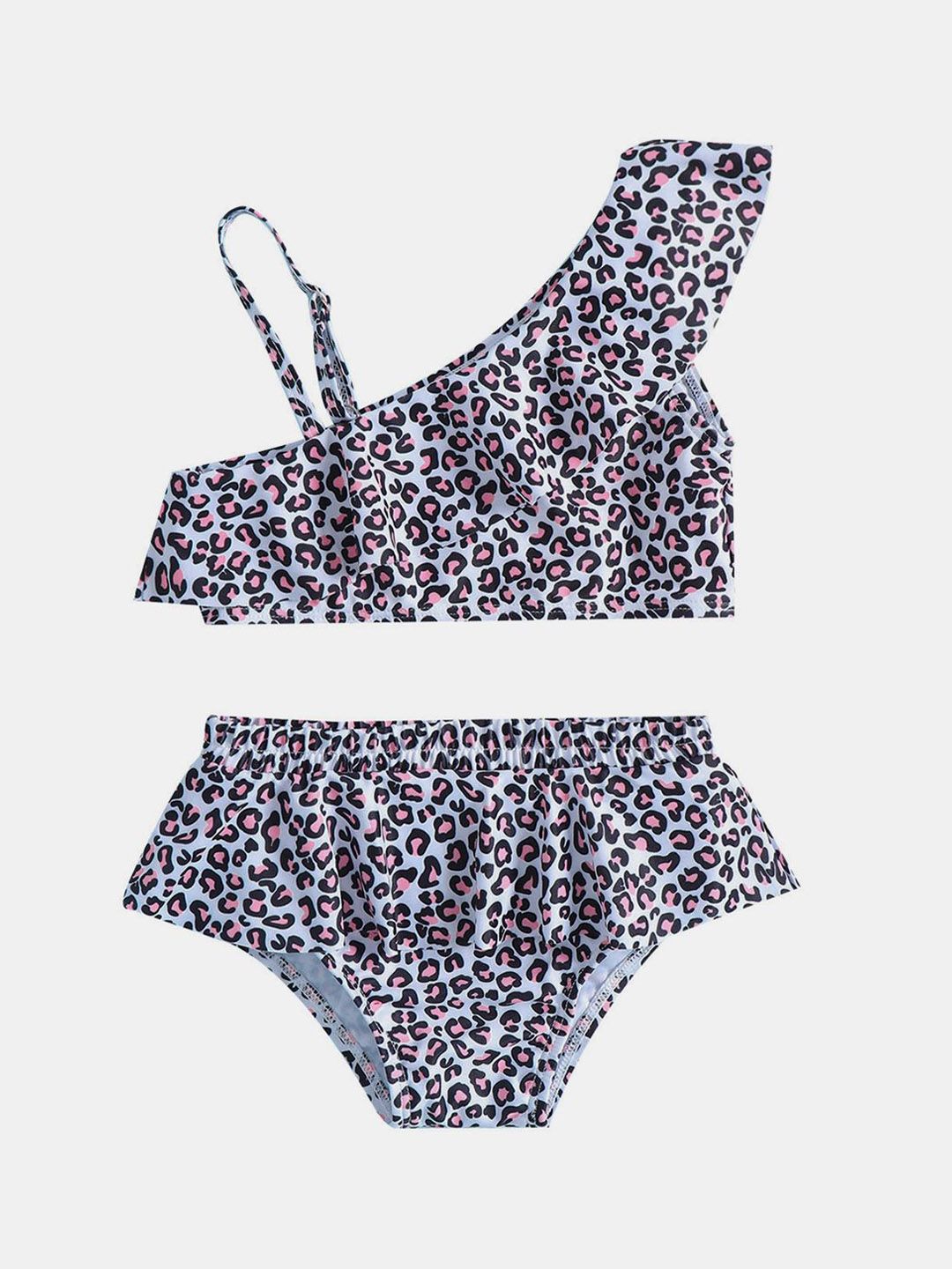 YK Girls Printed Swimset