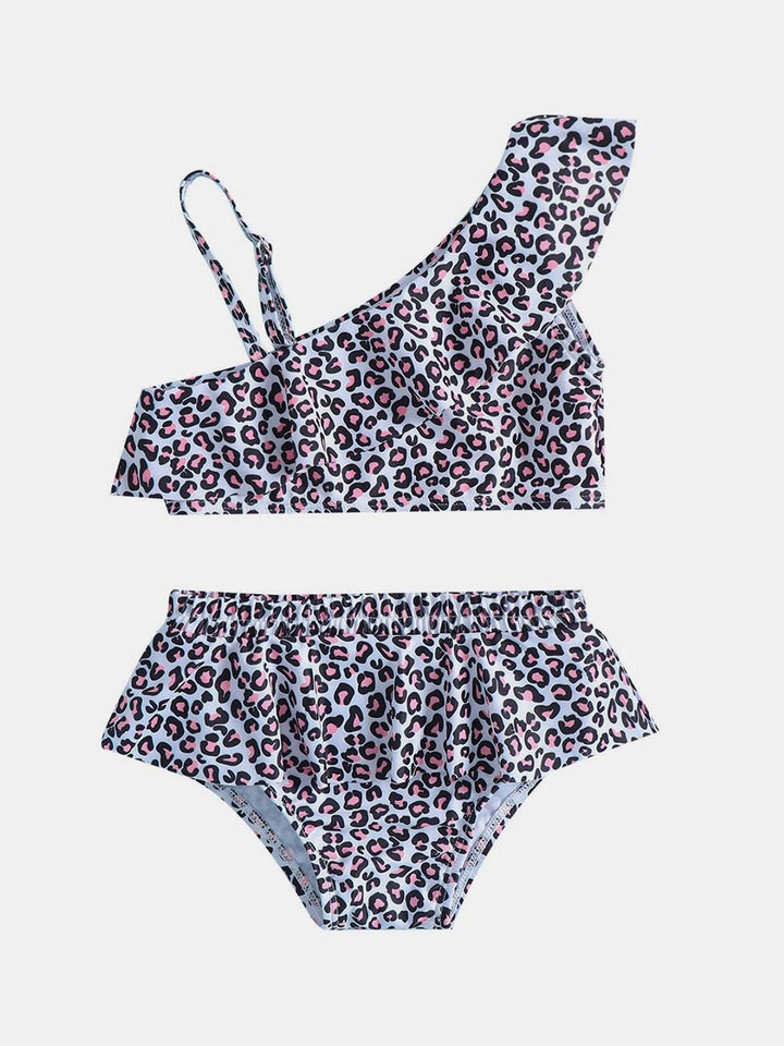YK Girls Printed Swimset