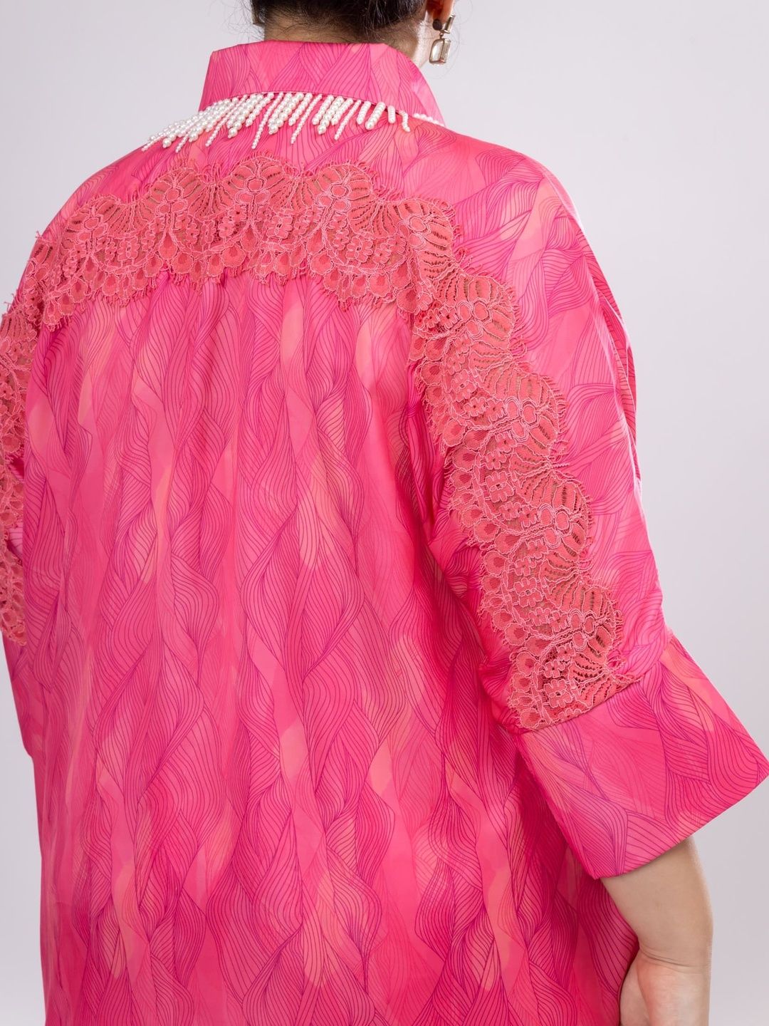Mamicha Printed Shirt Collar Shirt & Trousers Co-Ords