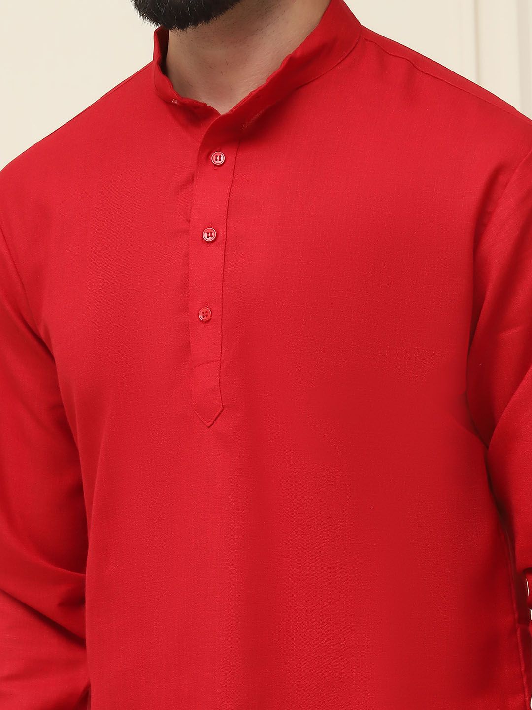 SOJANYA Band Collar Straight Kurta