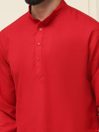 SOJANYA Band Collar Straight Kurta