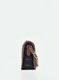 ZOUK Ikat GreRe Printed Baguette Handheld Bag