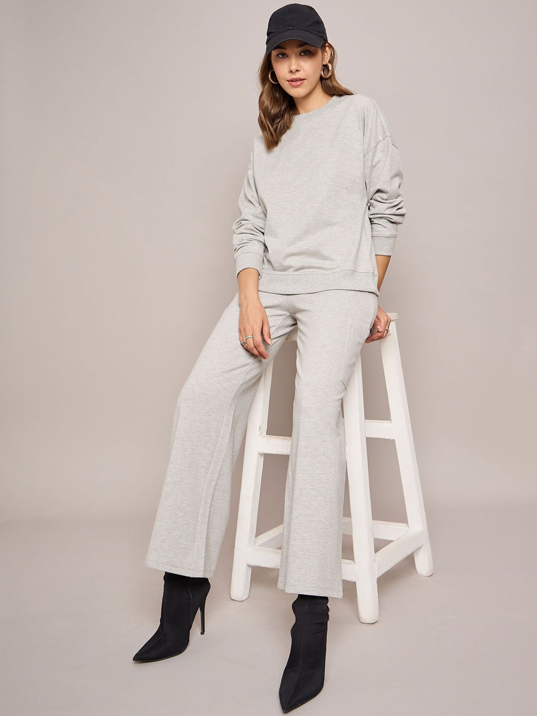 SASSAFRAS BASICS  Women Regular Fit Wide Leg Track Pants