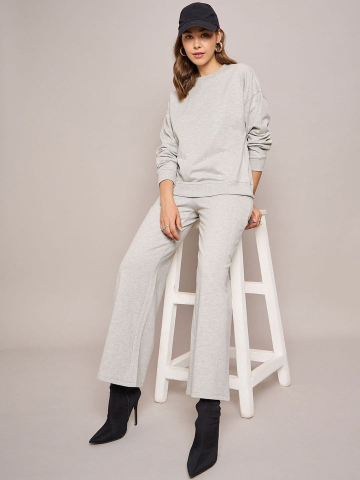 SASSAFRAS BASICS  Women Regular Fit Wide Leg Track Pants