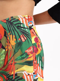 Dressberry Tropical Tones Printed Shorts