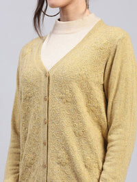 Monte Carlo Women Floral Woollen Cardigan