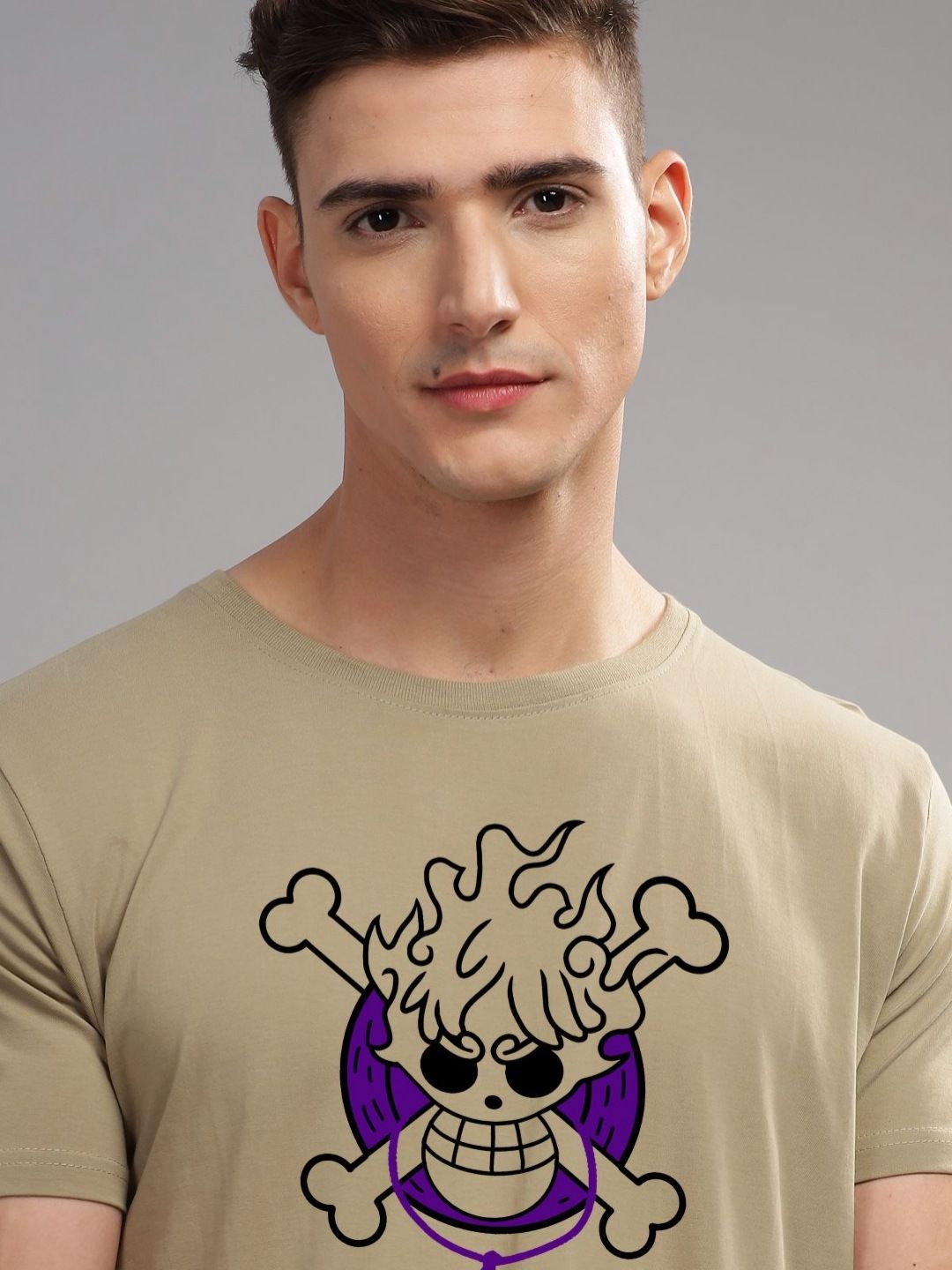 ADRO Men Typography Printed Applique T-shirt