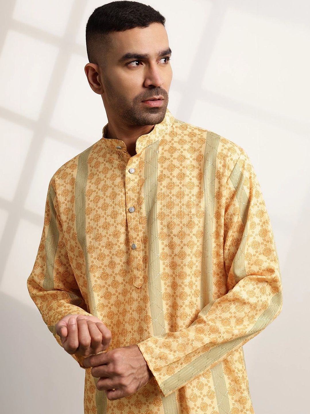 Anouk Men Ethnic Motifs Printed Regular Kurta with Pyjamas