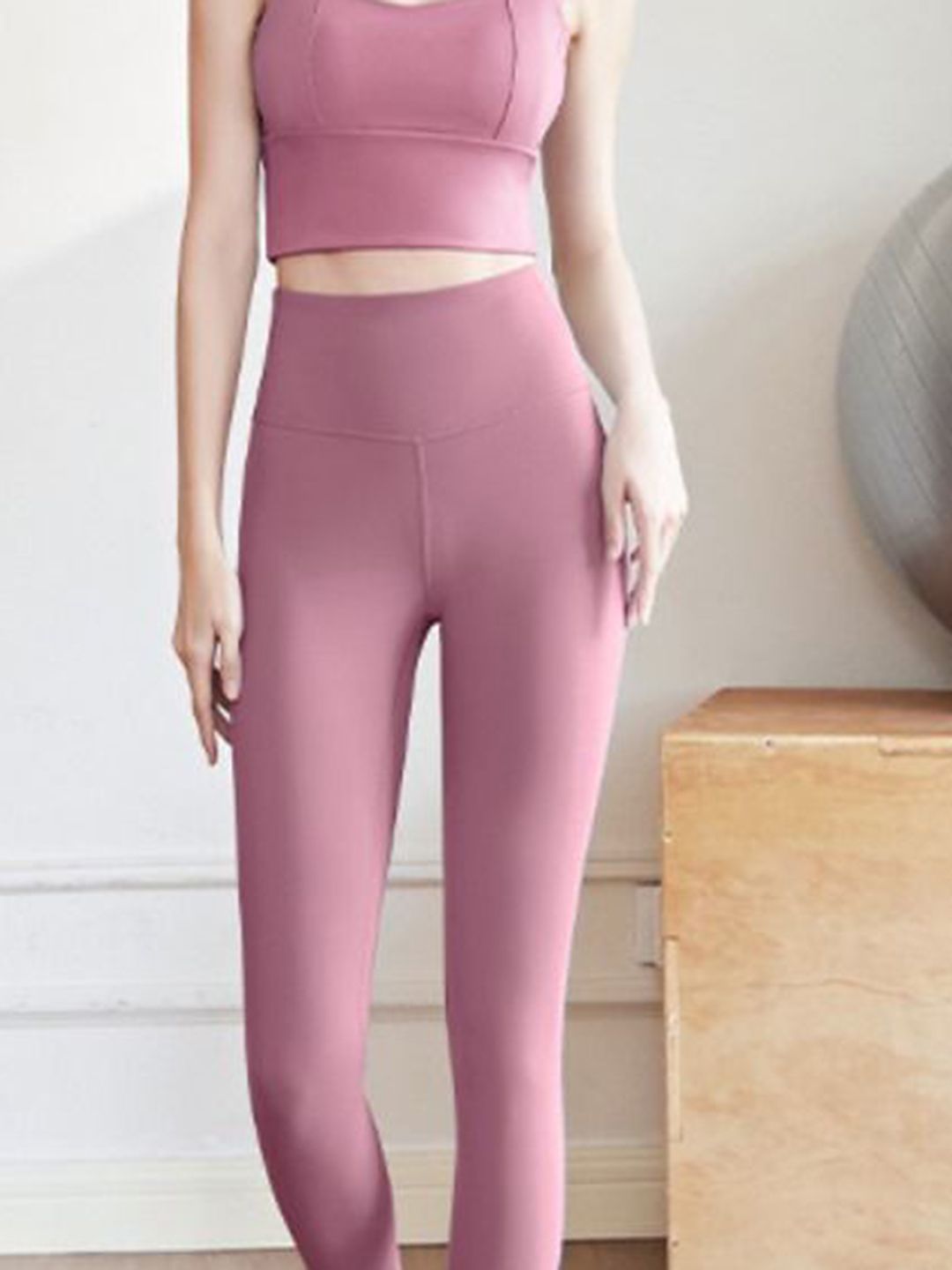 HRX by Hrithik Roshan Square Neck Top With Leggings Co-Ords