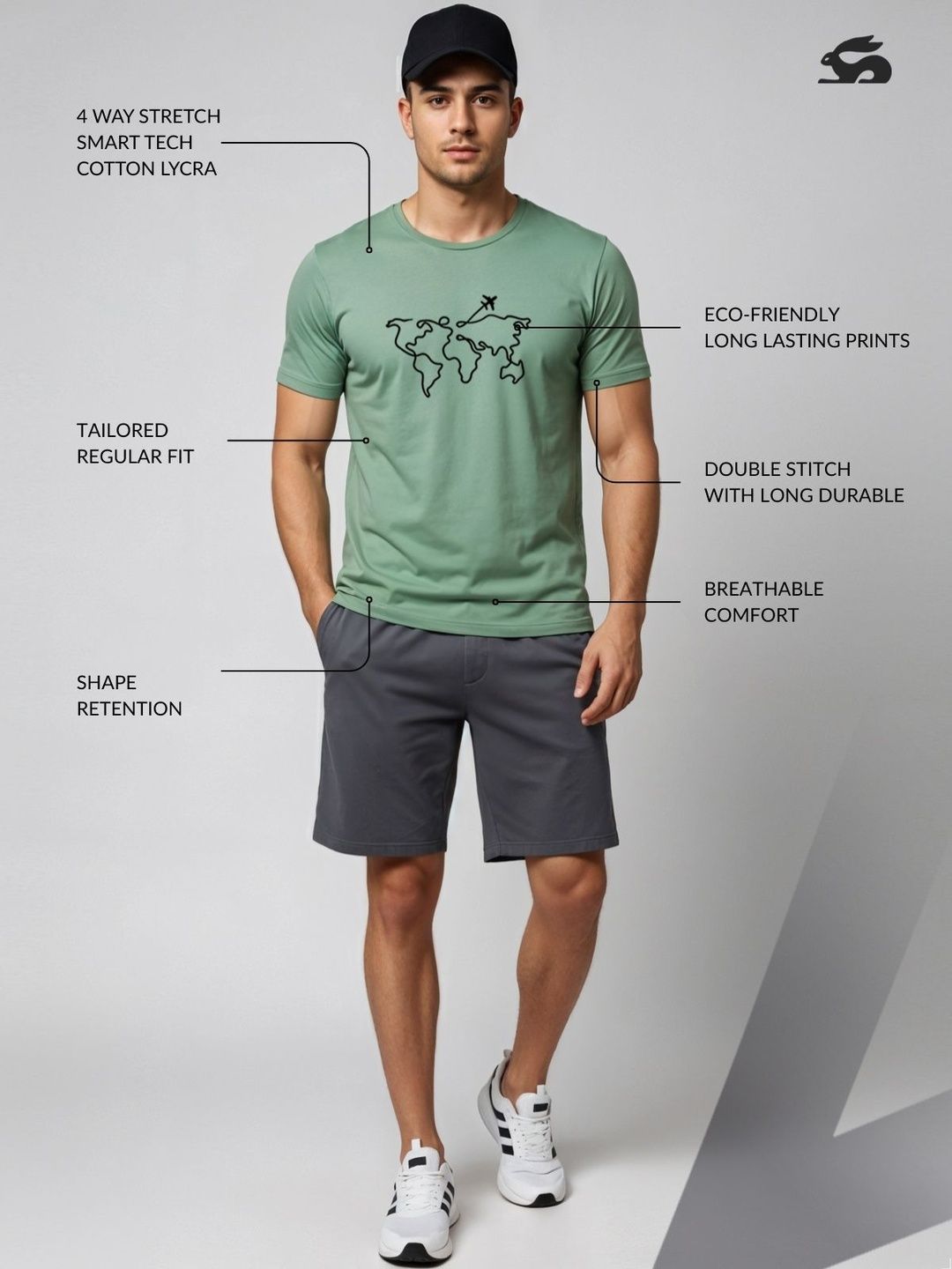 ADRO Men Printed T-shirt