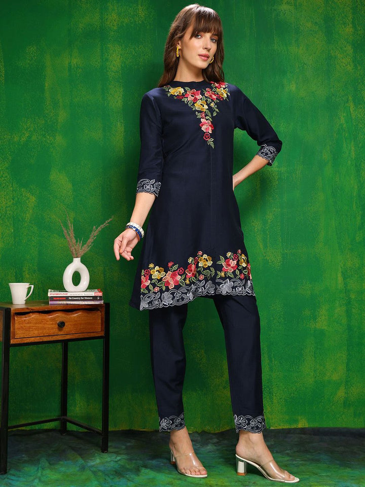 KALINI Embroidered Tunic With Trousers Co-Ords