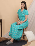 Sweet Dreams Ethnic Motifs Printed Maxi Nightdress