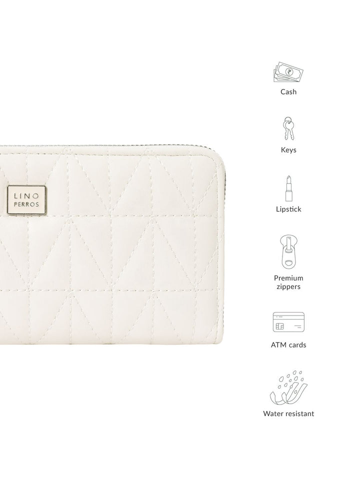 Lino Perros Women Quilted Zip Around Wallet