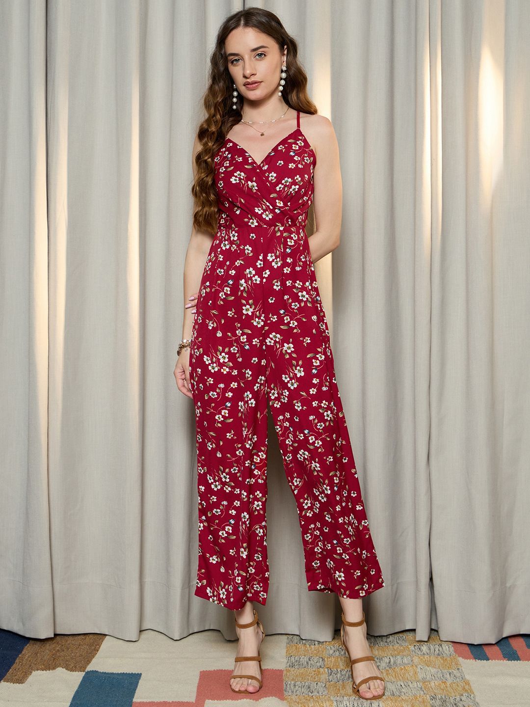 Berrylush Printed Basic Jumpsuit