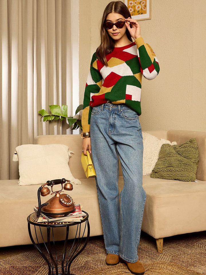 Berrylush Women Printed Pullover