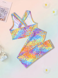 YK Girls Printed Top with Trousers