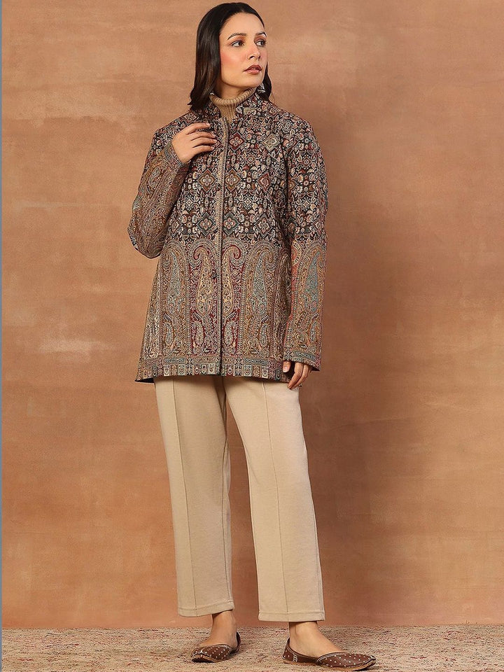 House of Chikankari Women Tailored Jaket Woolen