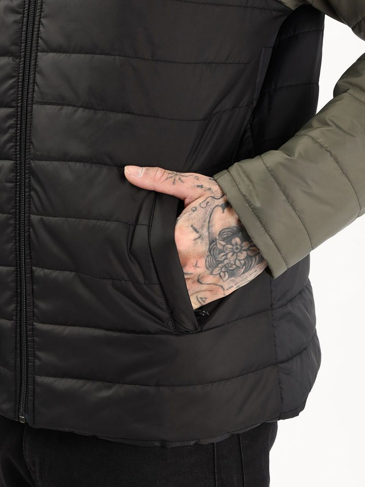 ADRO Men Colourblocked Windcheater Bomber Jacket