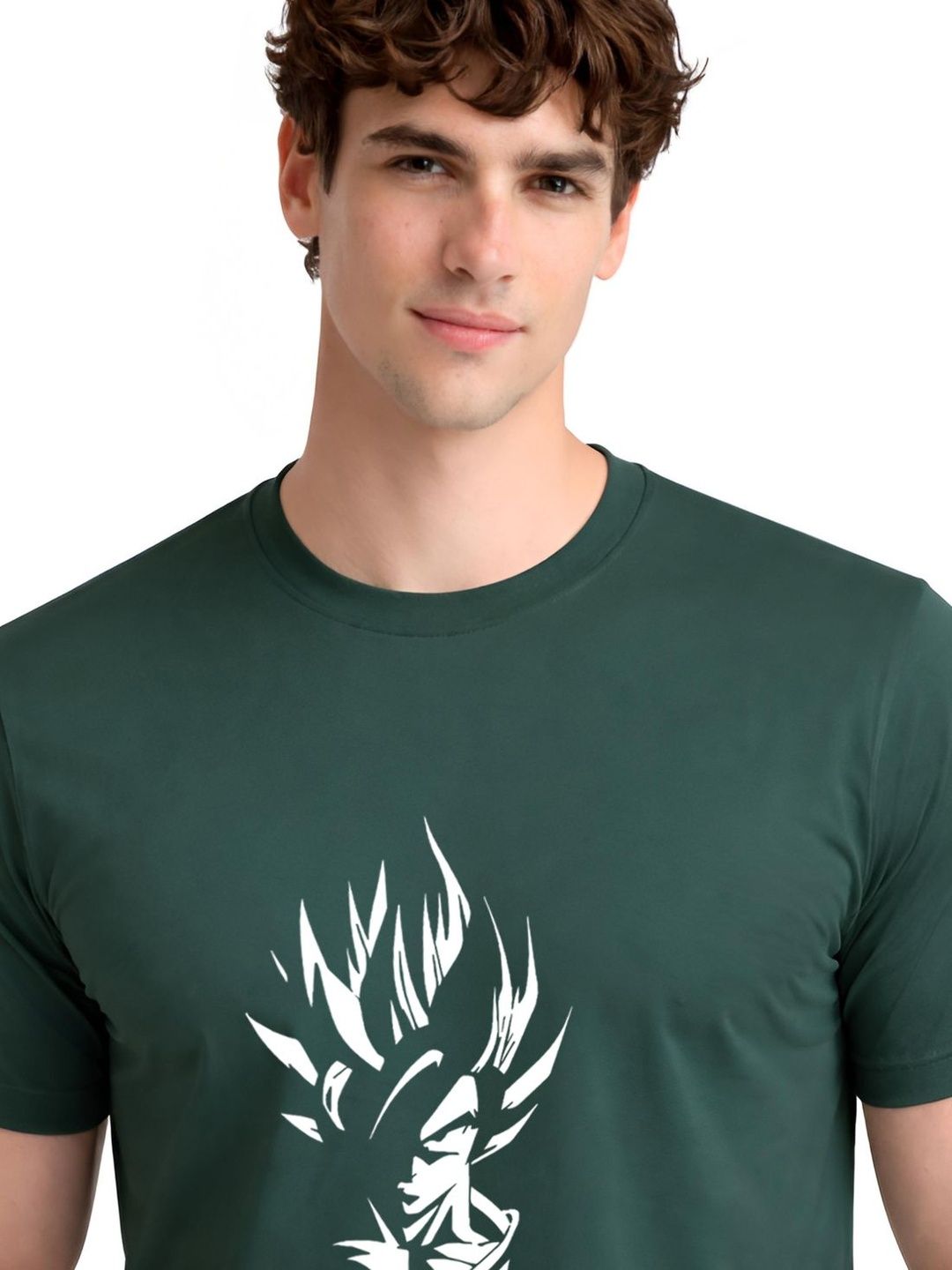 ADRO Graphic Printed Round Neck Short Sleeves Regular Fit Pure Cotton T-shirt