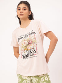 DressBerry Flower Fantasy Printed Relaxed Tee