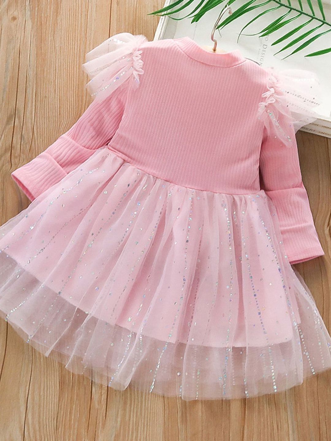 YK Girls Fit & Flare Cotton Dress