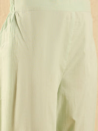 Indo Era Women Ethnic Motifs Printed Regular Chikankari Kurta with Trousers & With Dupatta
