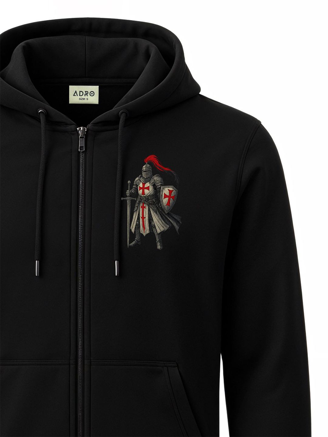 ADRO Men Printed Hooded Sweatshirt