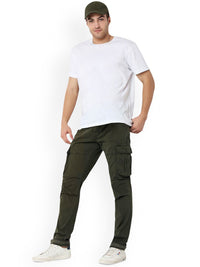 SPYKAR Cotton Mid Rise Cargo Trousers
