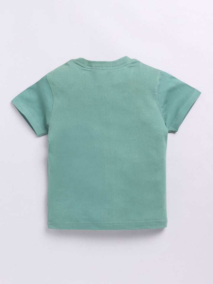 Happy Faces Boys Pure Cotton Typography Printed T-shirt