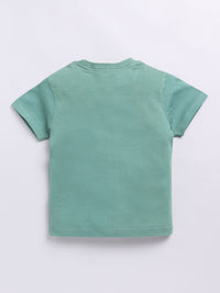 Happy Faces Boys Pure Cotton Typography Printed T-shirt