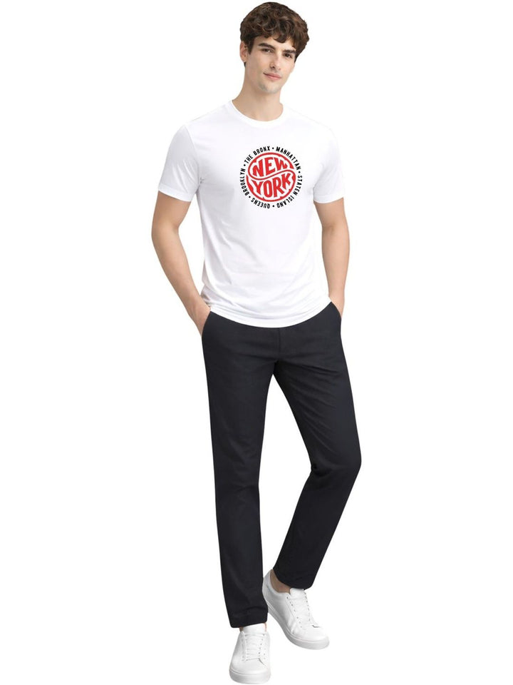 ADRO Men Typography Printed T-shirt