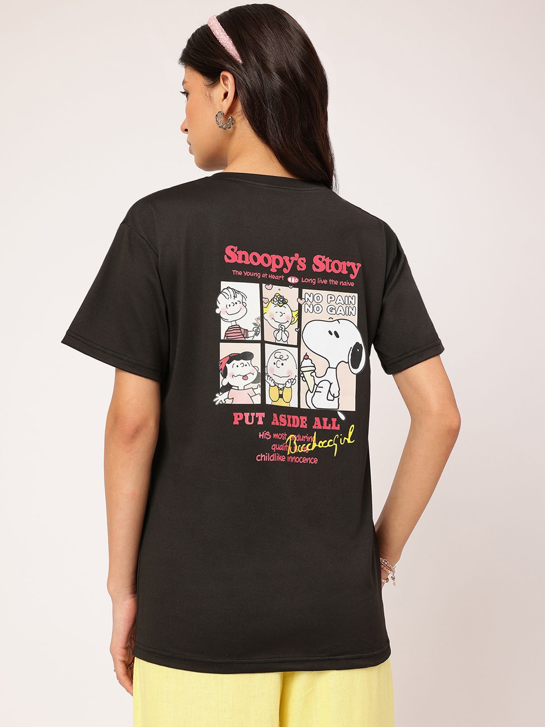DressBerry Typography Printed Round Neck T-shirt