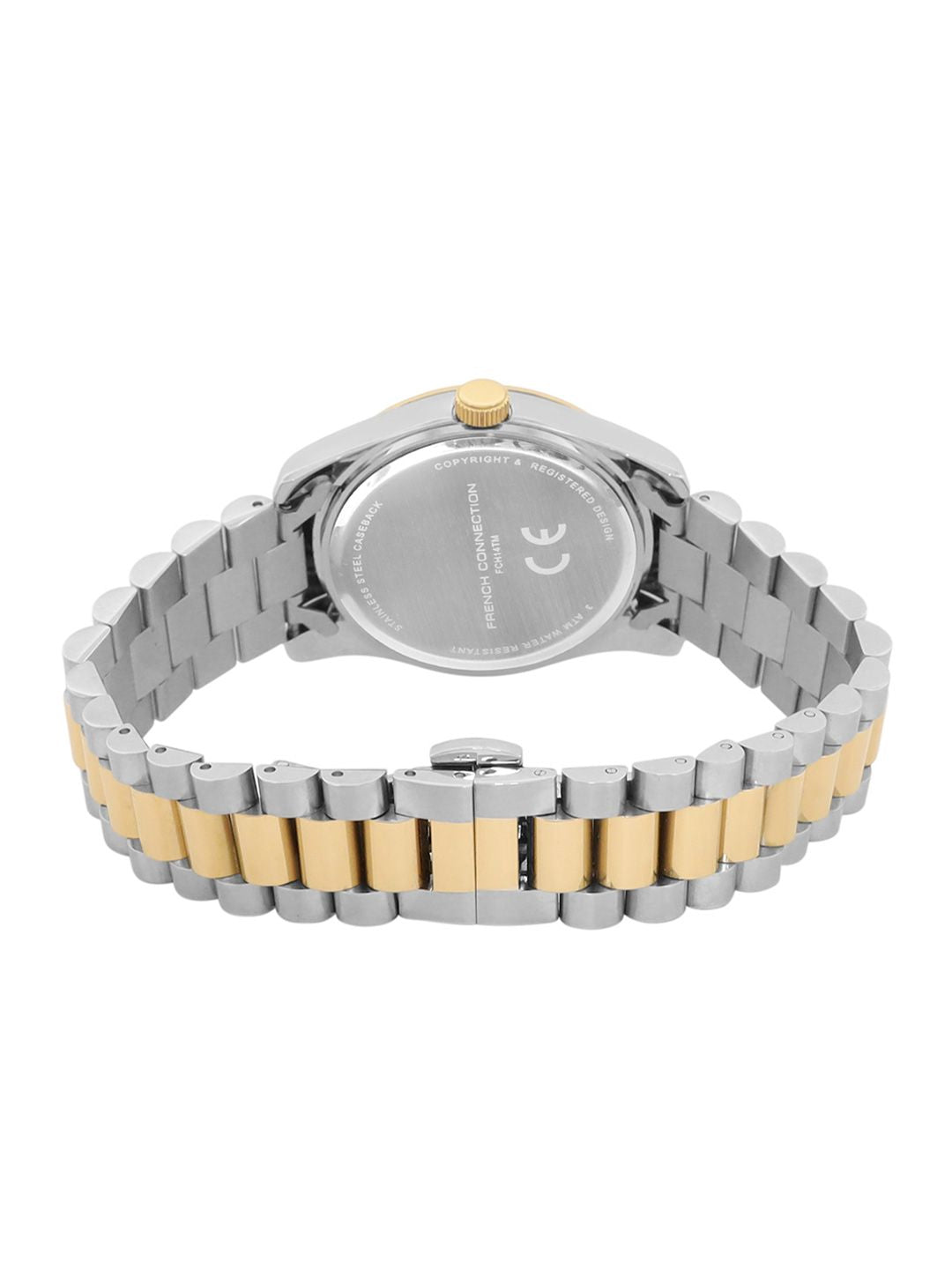 French Connection Men Dial & Stainless Steel Bracelet Style Straps Analogue Watch FCH14TM