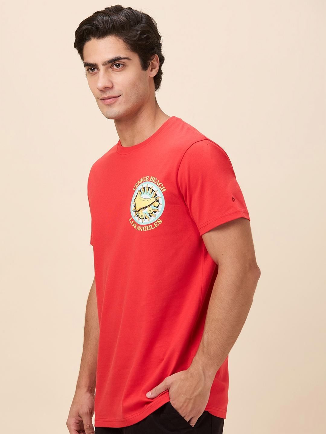 Being Human Men Typography Printed Round Neck Cotton Relaxed Fit T-shirt