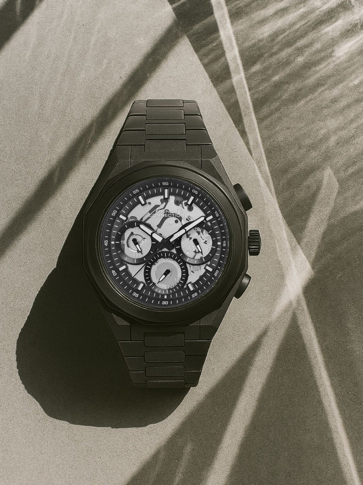 French Connection Men  Bracelet Style Straps Analogue Multi Function Watch FCH21BM