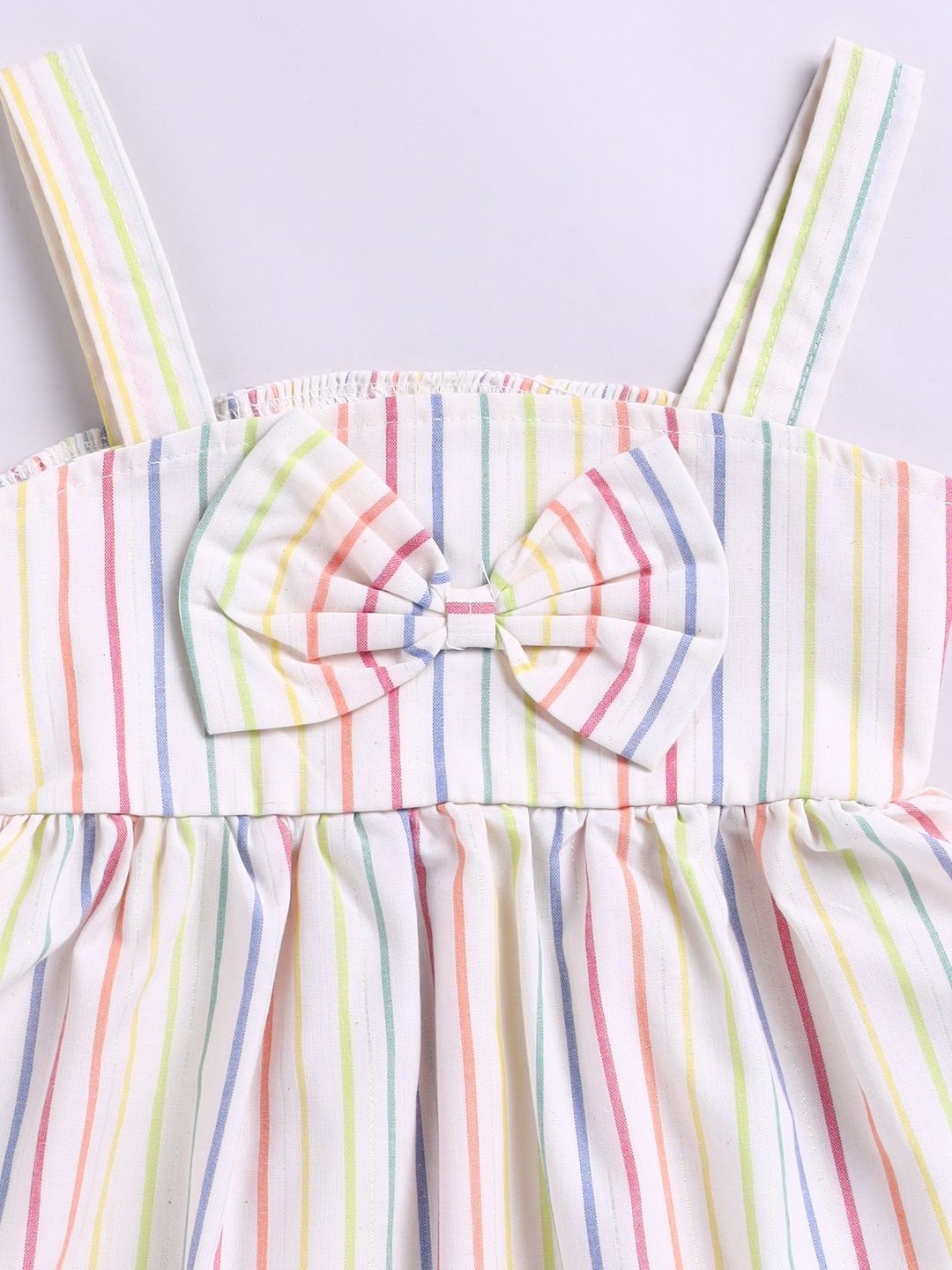 Moms Love Infant Girls Striped A-Line Dress